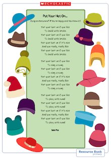 ‘Put your hat on…’ poem
