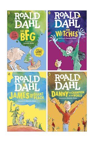 Roald Dahl Pack x 4 - Scholastic Kids' Club