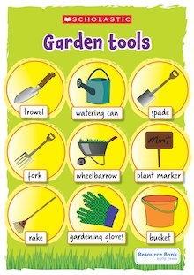 Garden tools poster
