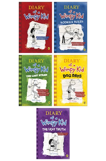 Diary of a Wimpy Kid Pack x 5