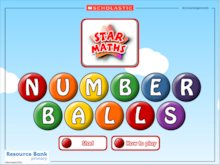 Number balls – interactive game