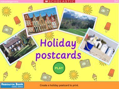 Holiday postcards