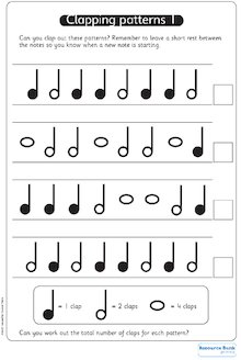 Clapping patterns 1