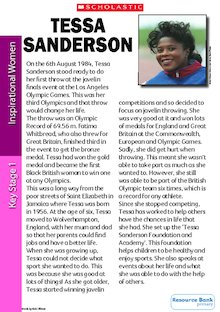 Profile on the Life and Work of Tessa Sanderson (KS1)