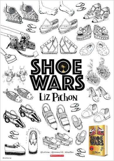 Shoe Wars A3 Downloadable Colouring In Poster