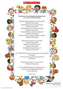 United against bullying poem
