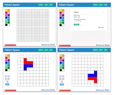 Pattern Square - interactive maths tool