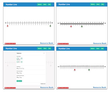 Number Line - interactive maths tool