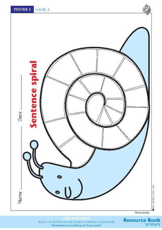 Sentence spiral Scholastic Shop