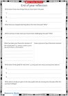 End of year reflection worksheet