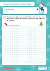 Year 2 Christmas Maths Problems worksheets