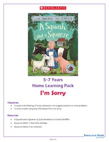 A Squash and a Squeeze – Home Learning Activity Pack (5-7 years)