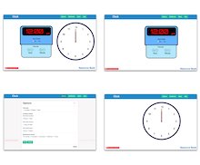 Clock – interactive maths tool