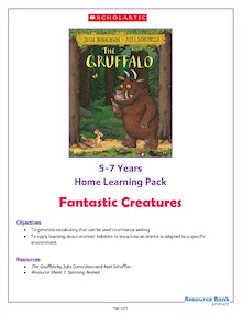The Gruffalo Activity Pack for Home Learning (Years 5-7)