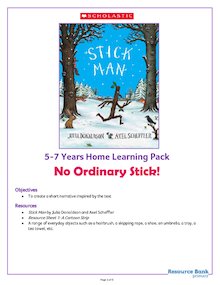 Stick Man – Home Learning Activity Pack 5-7 years