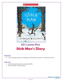 Stick Man KS1 activity pack – Stick Man’s Diary