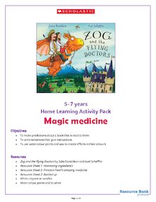 Zog and the Flying Doctors – Home Learning Activity Pack 5-7 years