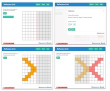 Reflection Grid – interactive maths tool