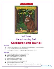The Gruffalo Home Learning Pack (3-5 Years)