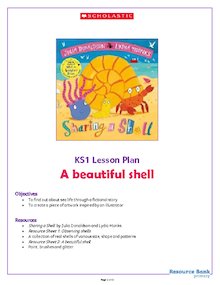 Sharing a Shell Year 1 Activity Pack – A Beautiful Shell