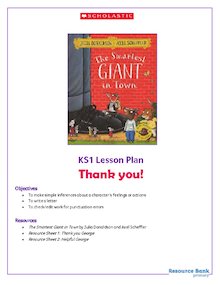 The Smartest Giant in Town – Year 2 activity pack