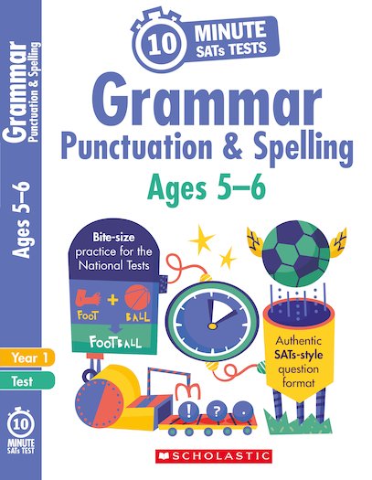 10-Minute SATs Tests: Grammar, Punctuation and Spelling - Year 1 x 6