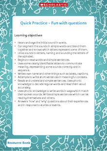 Quick Practice – Fun with questions