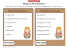 Mud kitchen recipe cards