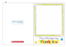 Thank you card with footprint