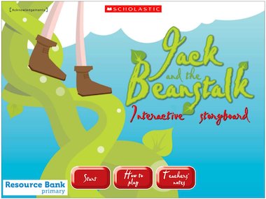 Jack and the Beanstalk interactive storyboard 