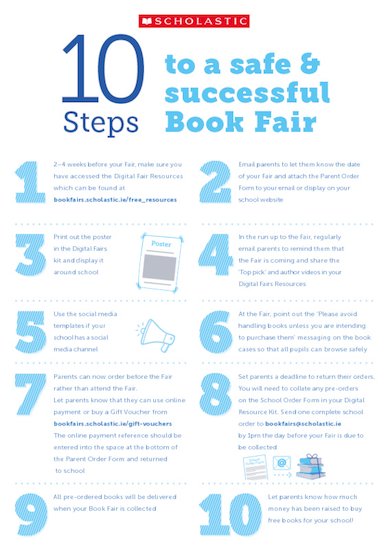 10 Steps to a Safe and Successful Book Fair