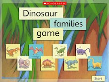 Imaginary worlds: Dinosaur families – interactive game