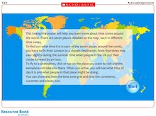 Time zones around the world – interactive resource