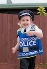 Child dressed up as police officer 