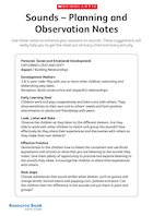 Sounds ? Planning and observation notes