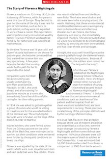 Activity A – The story of Florence Nightingale
