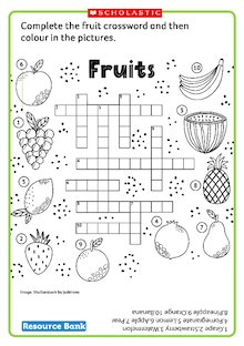 Fruit crossword