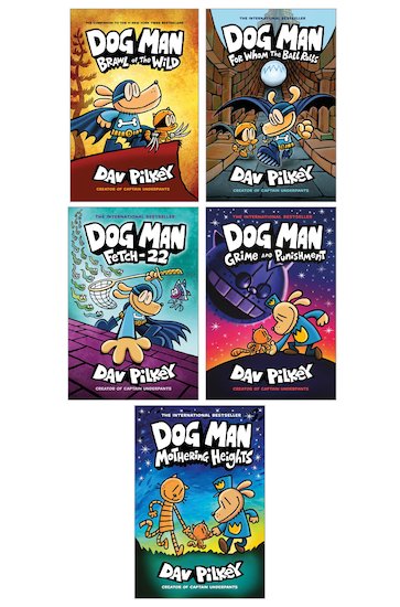 Dog Man Books 6-10 Pack