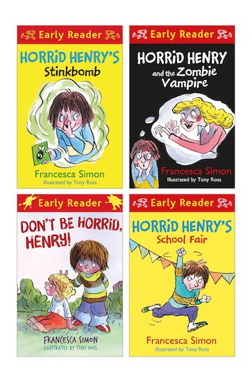 Horrid Henry Early Readers Pack x 4