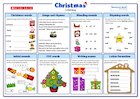 Christmas literacy activity mat