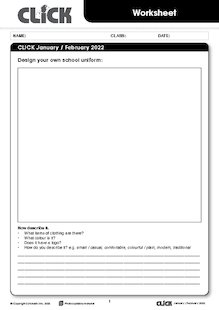 School Uniform Worksheet (pages 6 & 7)