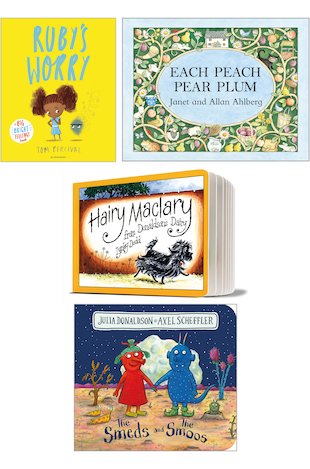 0+ Board Book Pack x 4
