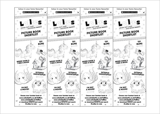 Lollies 2022 colour-in bookmarks