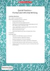 Quick Practice –  Formal and Informal Writing