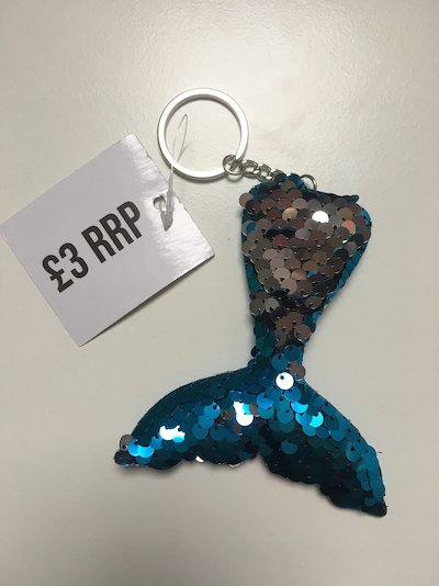 Mermaid Tail Sequin Key Ring