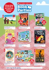 Book Parties Poster May 2022 - Scholastic Book Fairs