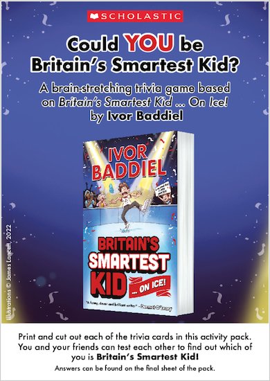 Britain's Smartest Kid ... On Ice! Trivia Card Game