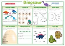 Dinosaur literacy activity mat