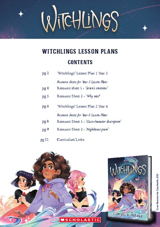 Teaching notes for Witchlings by Claribel A. Ortega
