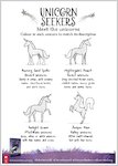 Unicorn Seekers Activity Sheets  (3 pages)